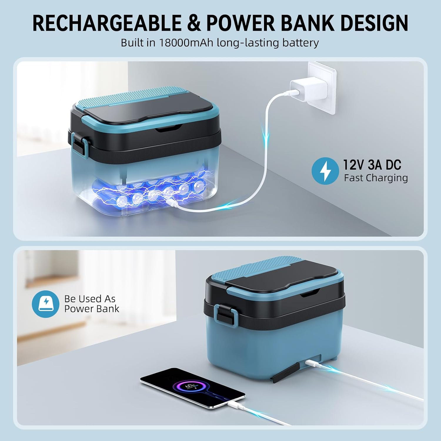 Thumbnail 5 de SEVENMEET Cordless Electric Lunch Box