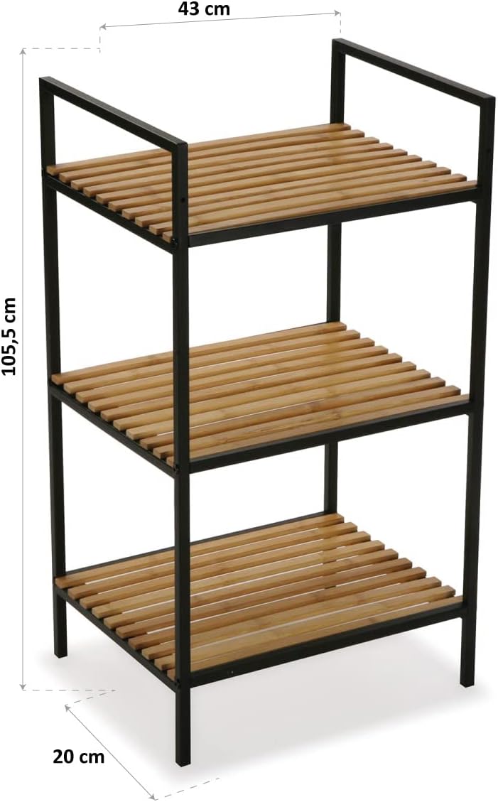 Detalle 2 de Versa Willow Mueble de Baño Bambú y Metal