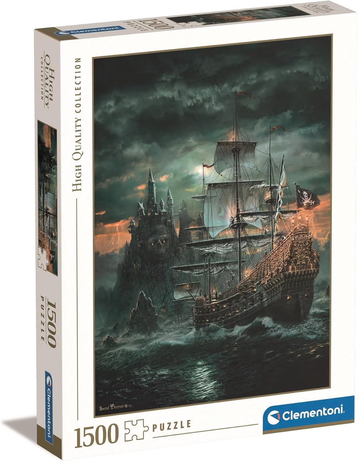 Detalle de Clementoni 31682 Puzzle The Pirate Ship – 1500 pièces (59,2 × 84,3 cm)
