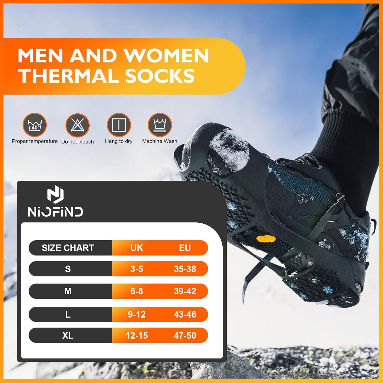 Thumbnail 6 de Niofind thermal socks 3 pairs, full cushion