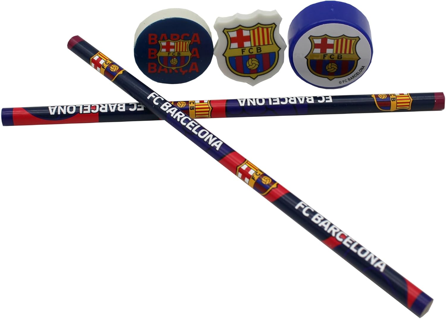 Thumbnail 2 de CYPBRANDS GS-719-BC FC Barcelona-schrijfwarenset met potloden en gummen