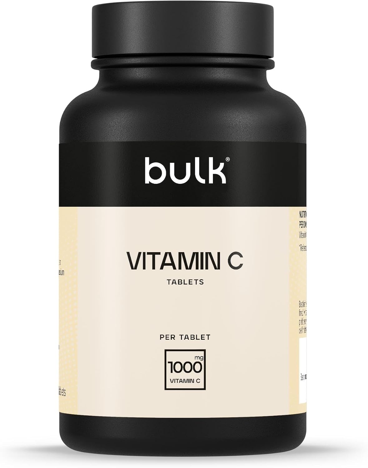 Detalle de Bulk Comprimés de vitamine C 1000 mg, paquet de 90 – qualité et simplicité d’emploi