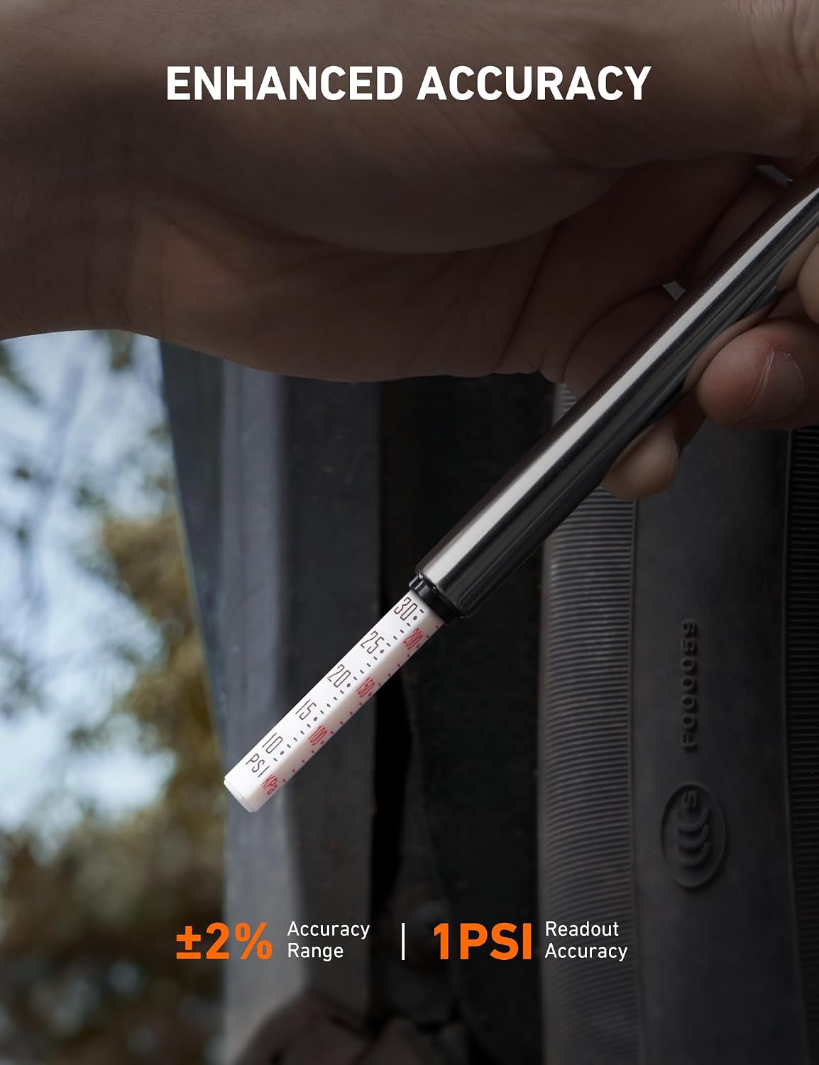 Thumbnail 1 de AstroAI Pencil Tire Pressure Gauge Stainless Steel