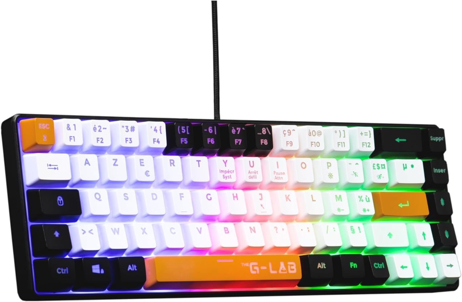 Detalle de The G-Lab Keyz Hydrogen teclado gaming 60%