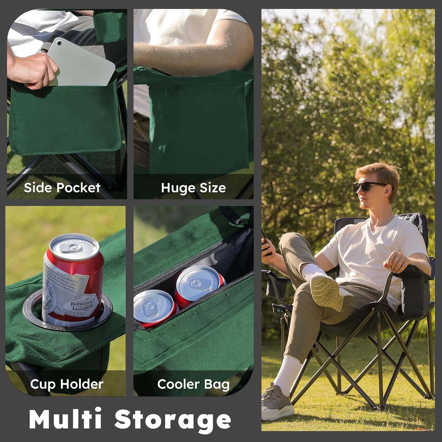 Detalle de Colegence Camping Chair 450 lb