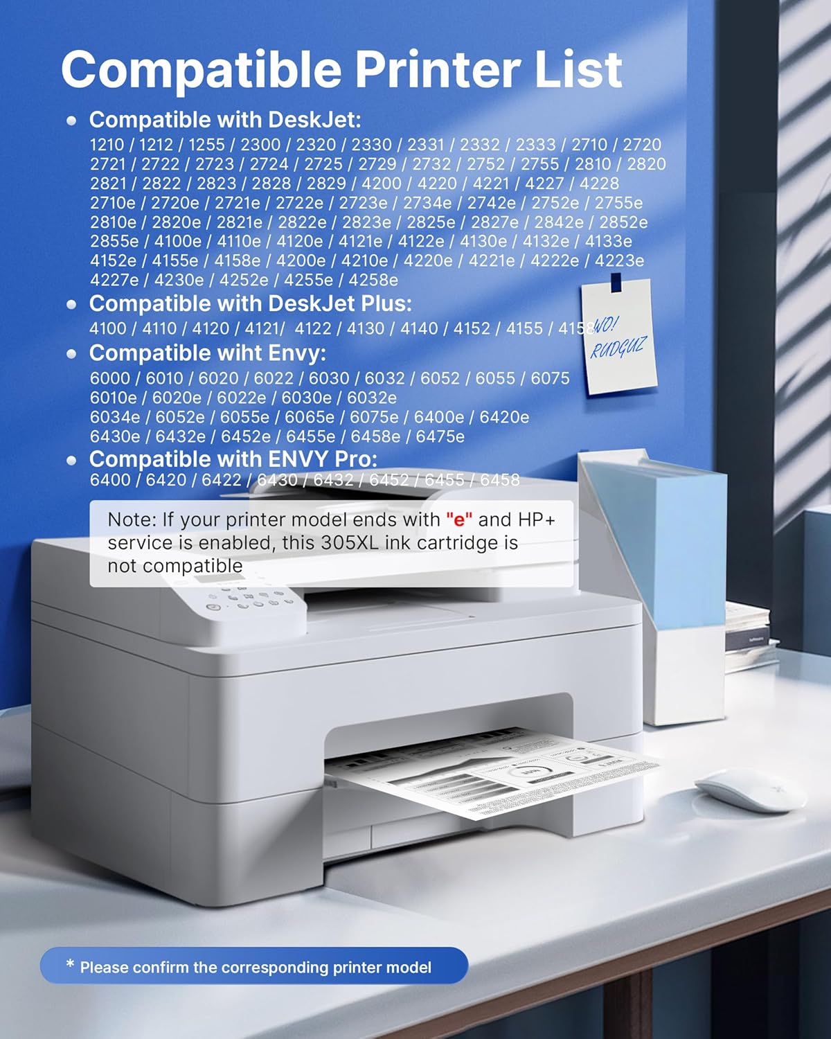 Detalle 2 de Cartuccia d'inchiostro HP 305XL Nero – Sostituzione compatibile per HP Envy e DeskJet