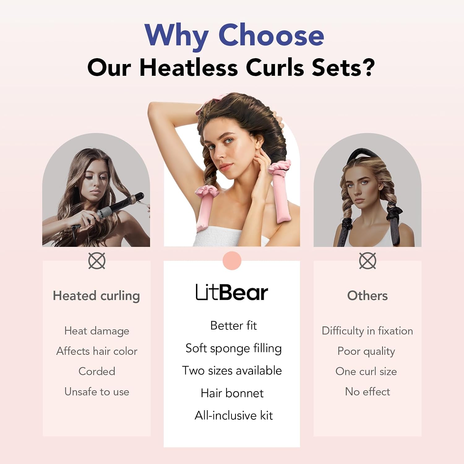 Thumbnail 3 de LitBear Heatless Curls Overnight 2 Sizes 💇♀