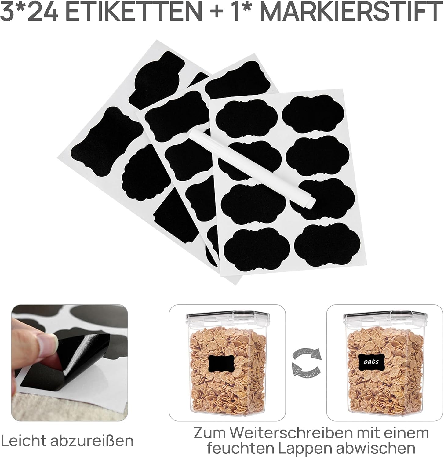 Detalle 2 de Vtopmart Vorratsdosen 11-teilig 🥫