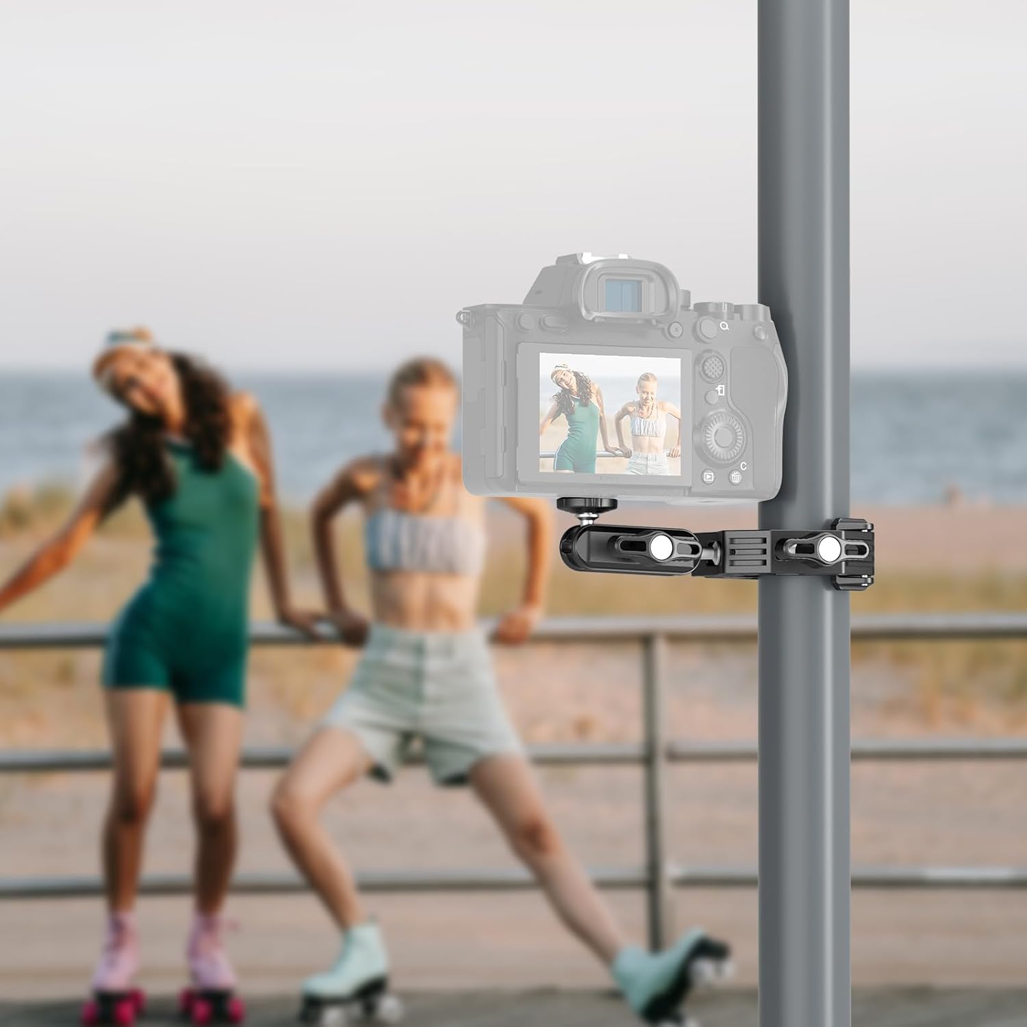 Thumbnail 4 de NEEWER Super Clamp with 3" Dual Ballhead Magic Arm (ST83) for phone & action cameras