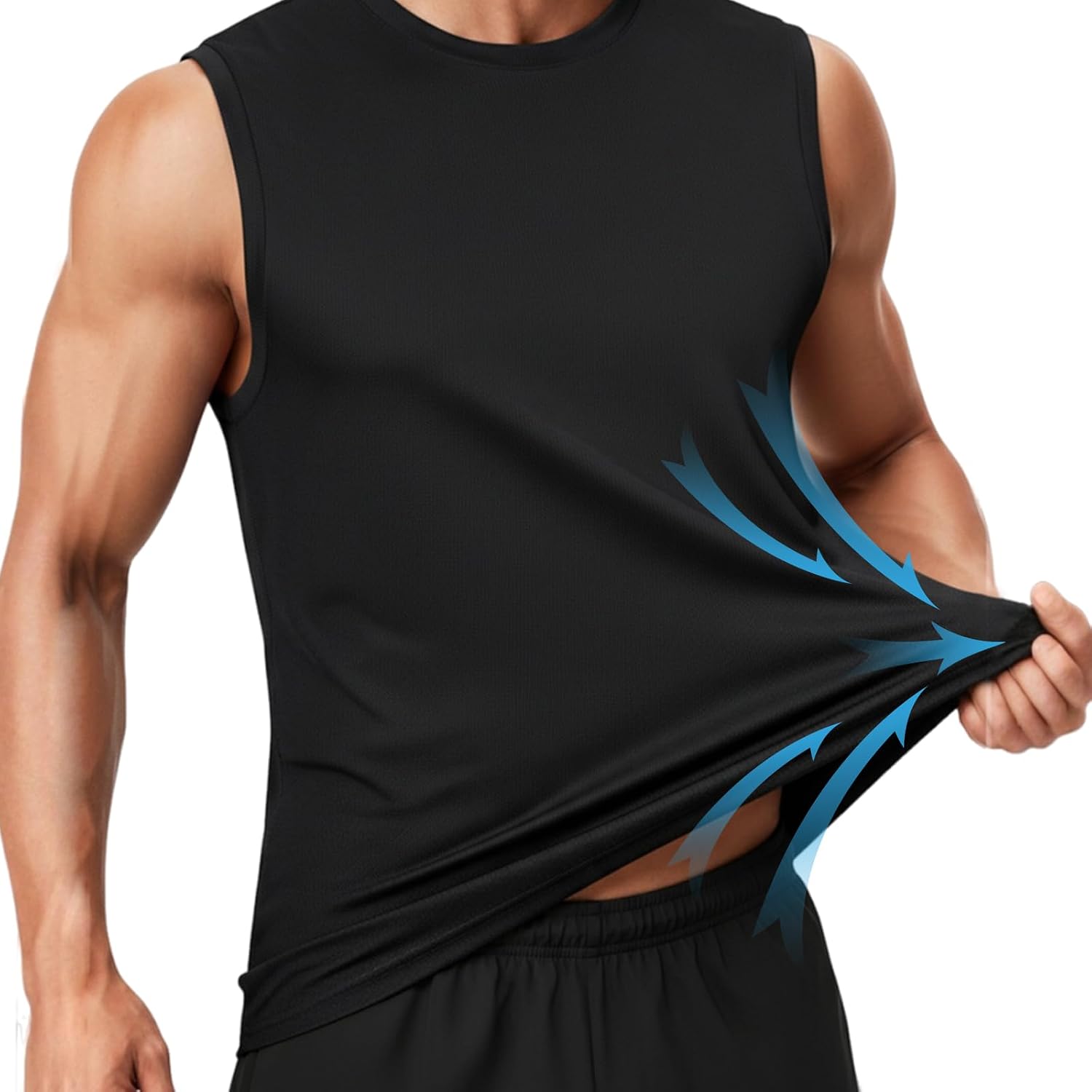 Detalle de Wayleb Canotta Uomo Traspirante Senza Maniche – Comfort e Prestazioni per Allenamento e Outdoor