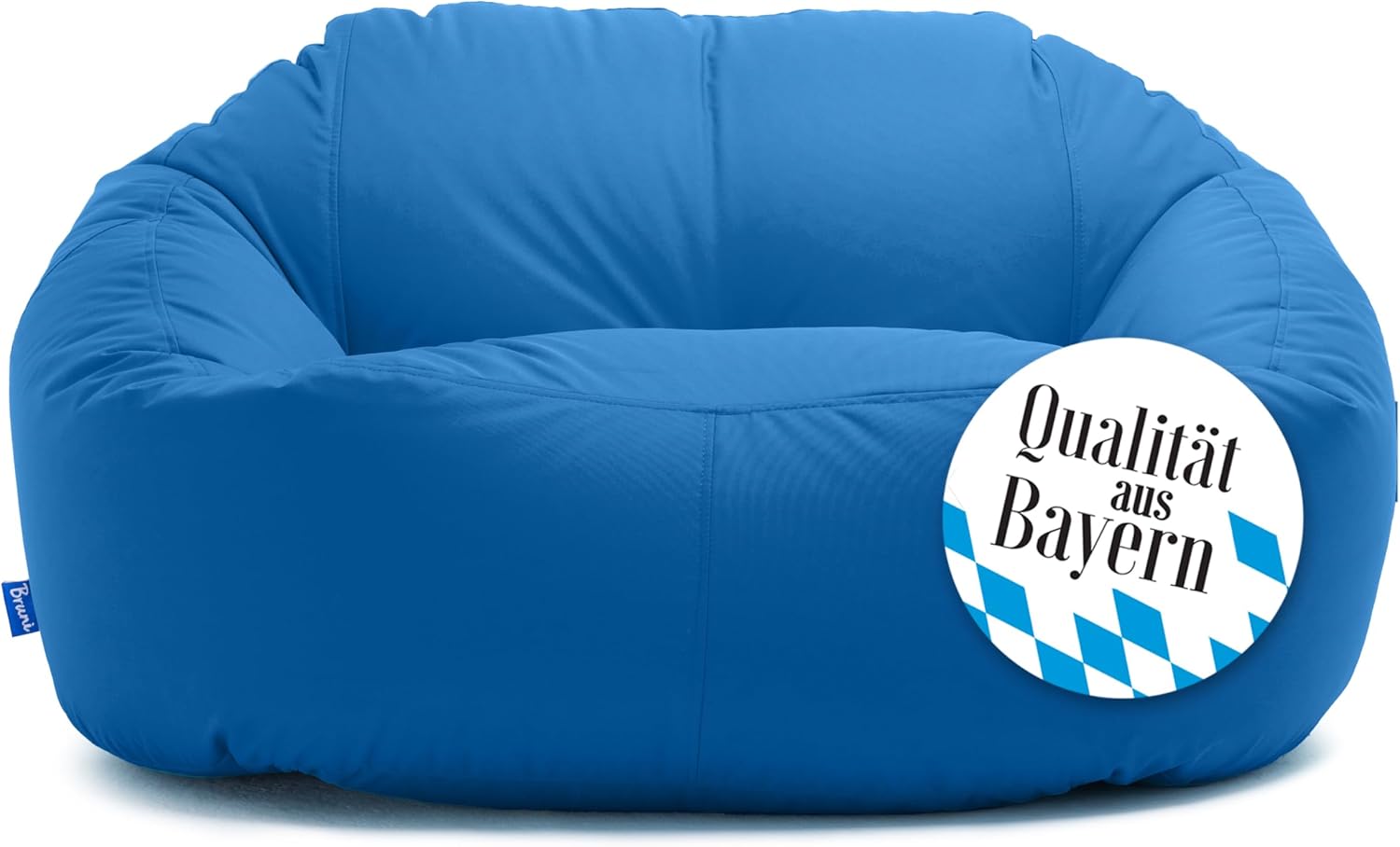 Detalle de Bruni Lounge Sitzsack-Sofa – sofa-worek dla 1–2 osób, niebieska, do domu i ogrodu