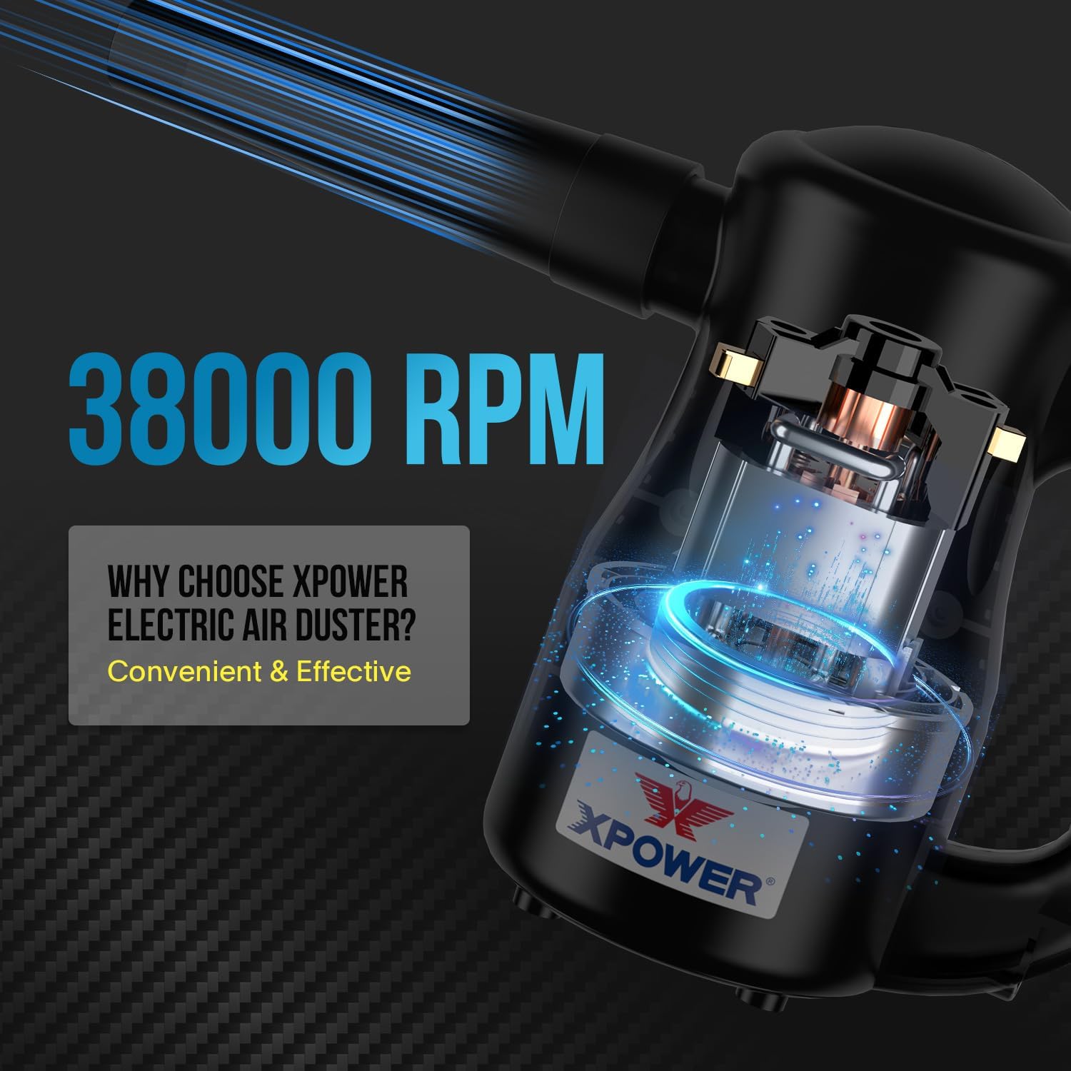 Thumbnail 4 de XPOWER A-2 Spazzola elettrica multifunzione per pulizia auto e PC