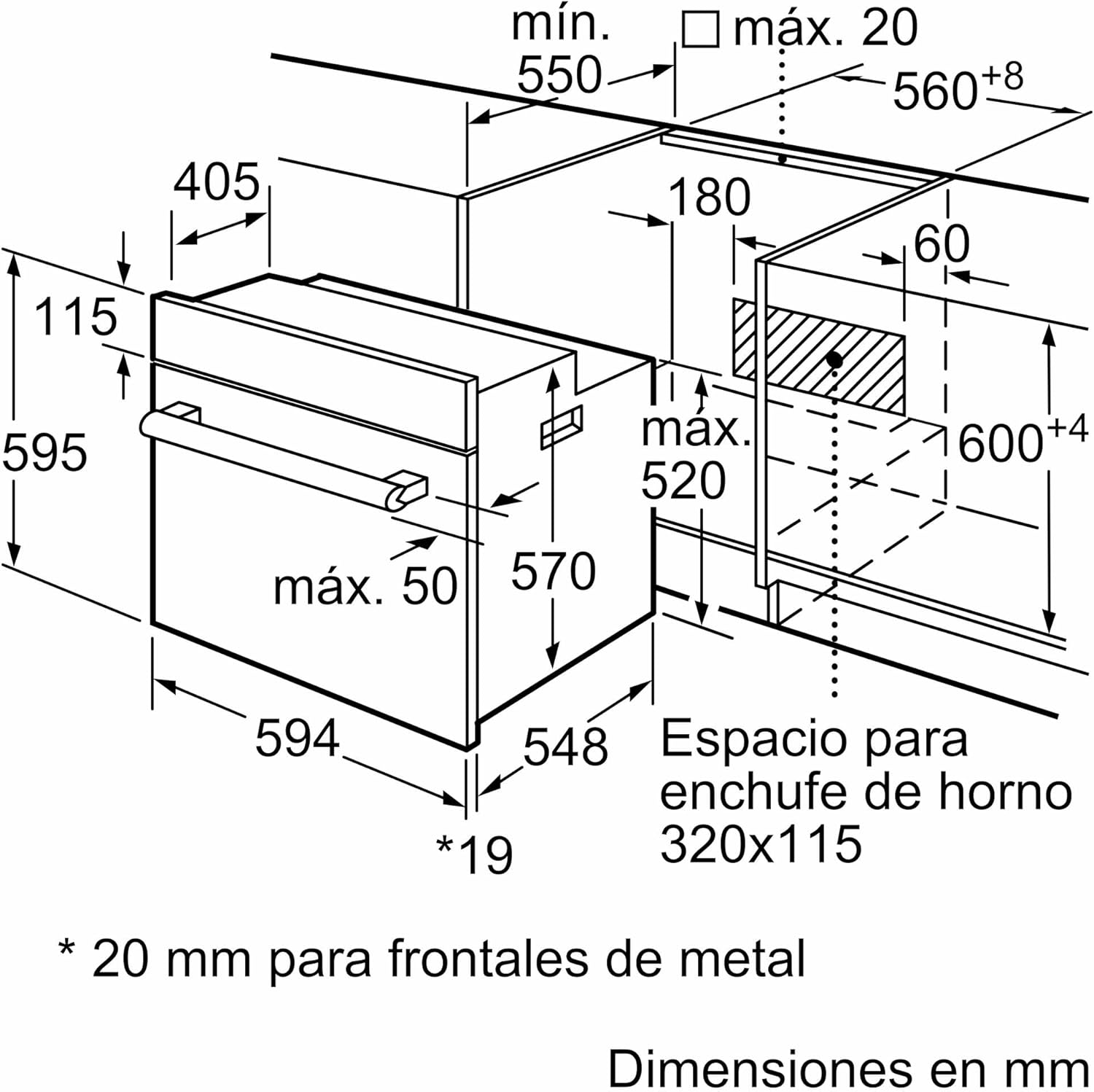 Detalle de Balay Horno Multifunción 60 cm 3HB2030X0 con Control Comfort y precalentamiento rápido