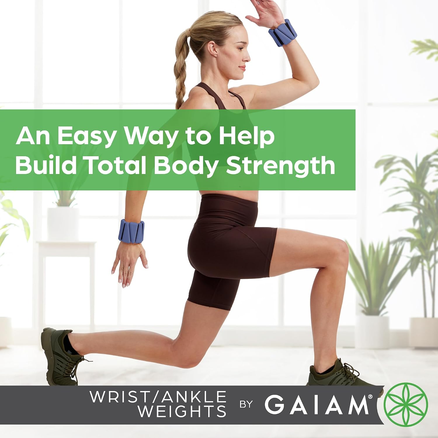 Detalle 2 de Gaiam Wrist and Ankle Weights adjustable for workouts ๐
