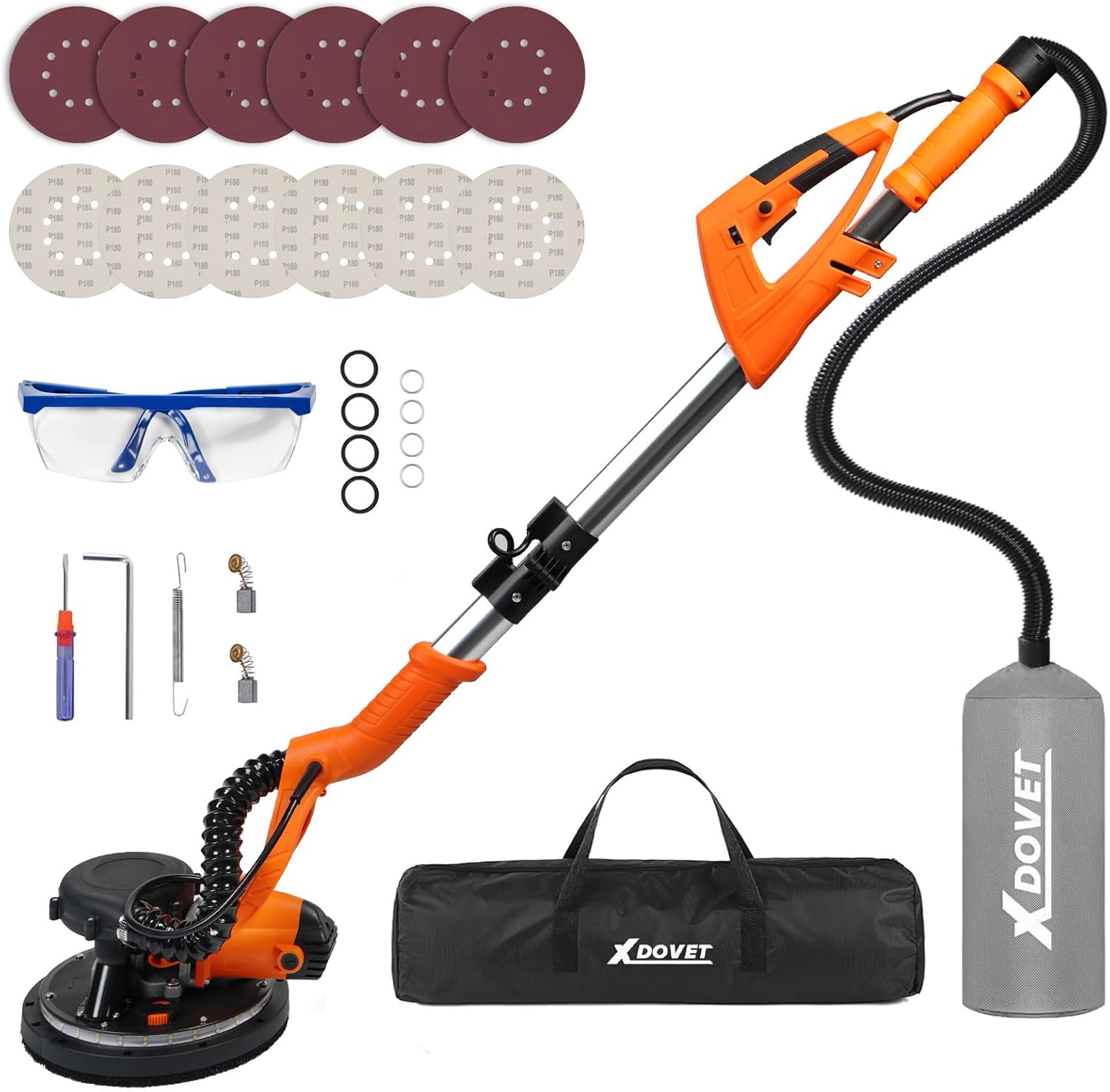 XDOVET ponceuse murale 750 W 225 mm