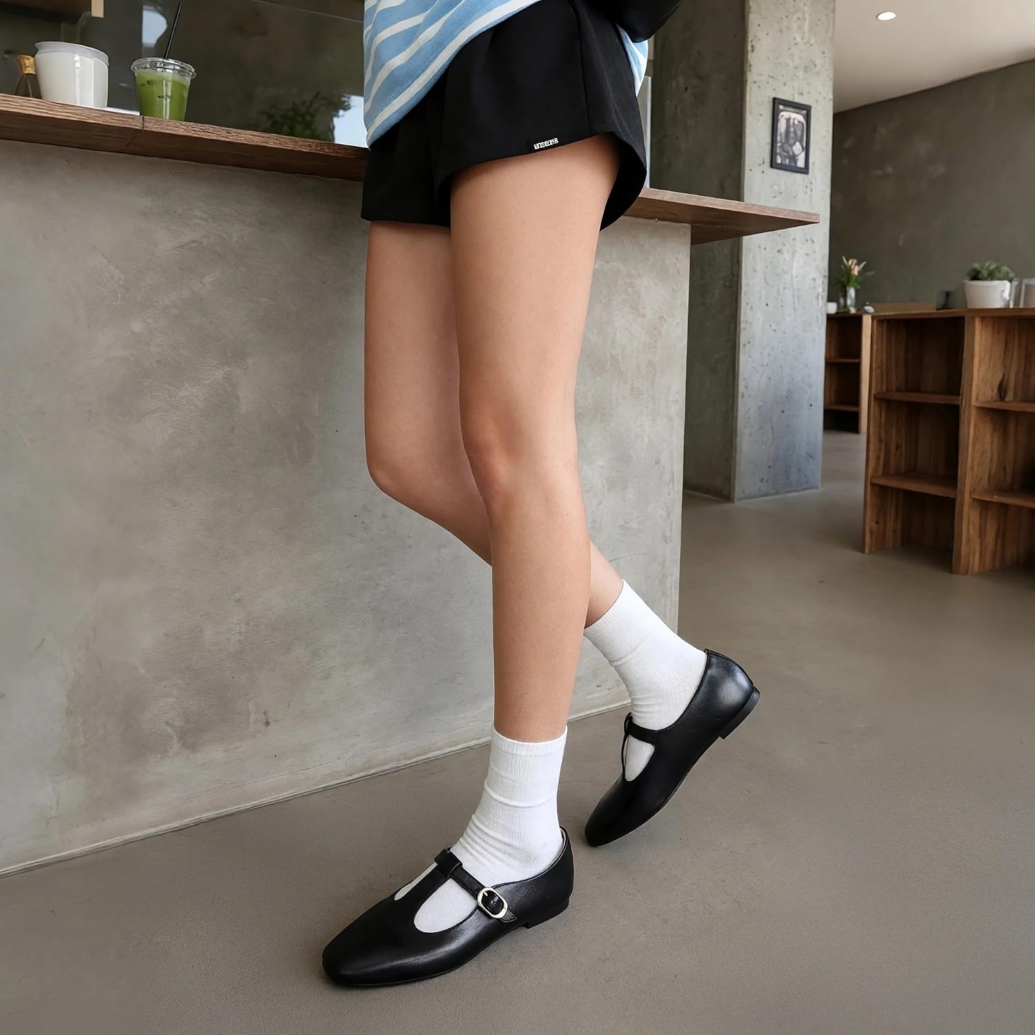 Detalle de DREAM PAIRS T-Strap Mary Jane Flats