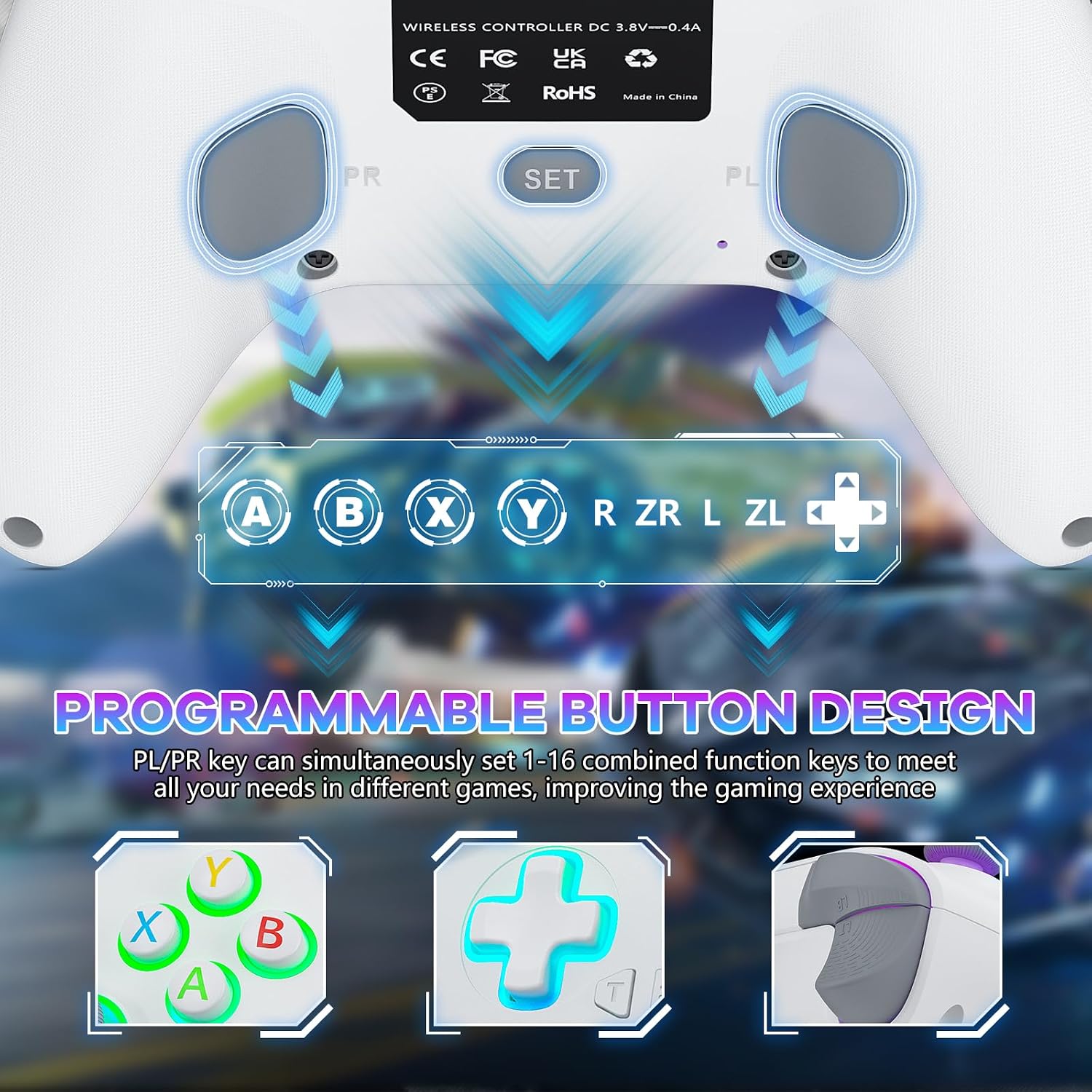 Detalle de 2 Pack RGB Wireless Controller for Xbox Series S/X, Xbox One, PC/Android/iOS