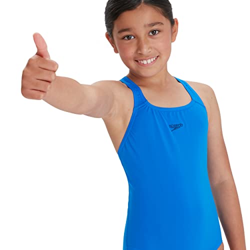 Detalle 2 de Speedo Girl's Endurance+ Medalist Swimsuit | Bondi Blue, 11-1211-12