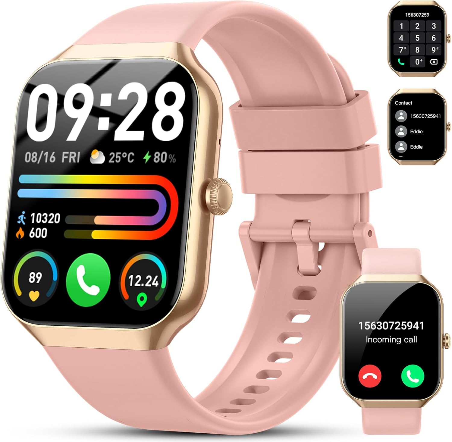Detalle de Smart Watch for Women and Men with 1.96" HD Display, Bluetooth Calling and Health Tracking