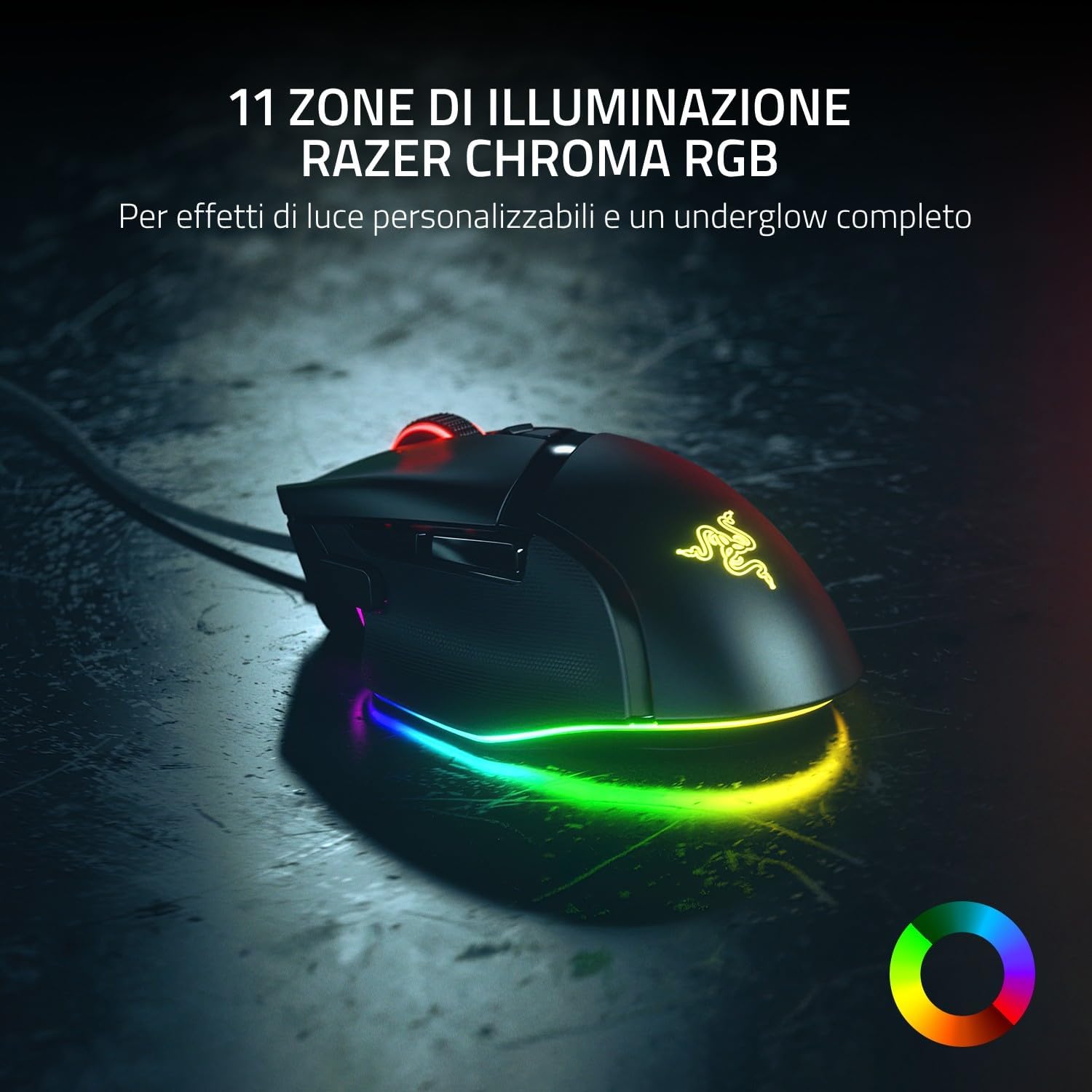 Thumbnail 3 de Razer Basilisk V3: Mouse da Gioco cablato con 11 pulsanti programmabili e DPI 26K