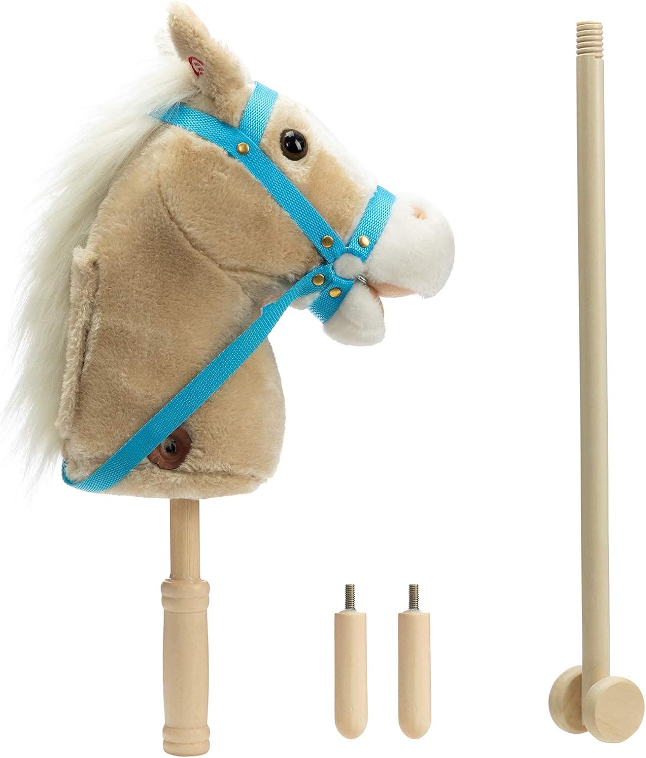 Thumbnail 4 de BEJOY Stick Horse 36 inch plush hobby horse