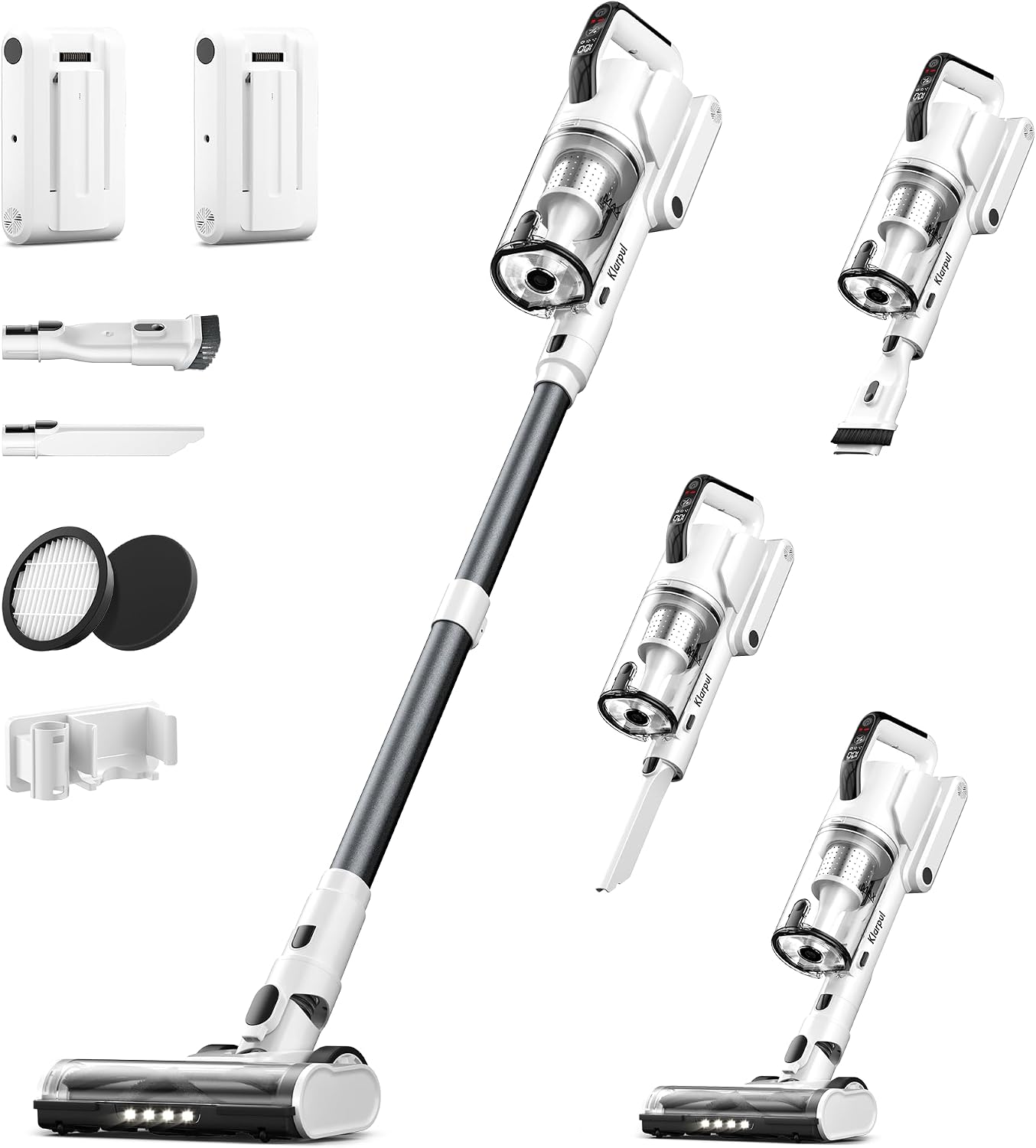 Detalle de Klarpul Cordless Stick Vacuum 140-Minute Runtime