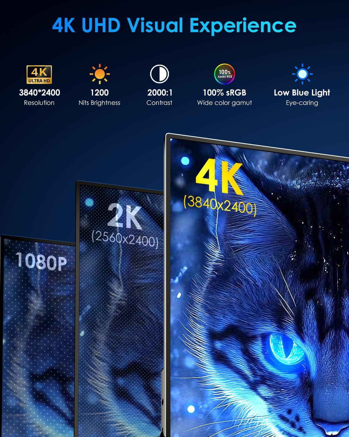 Thumbnail 2 de Yodoit 16-inch 4K Portable Monitor: a high-brightness second screen