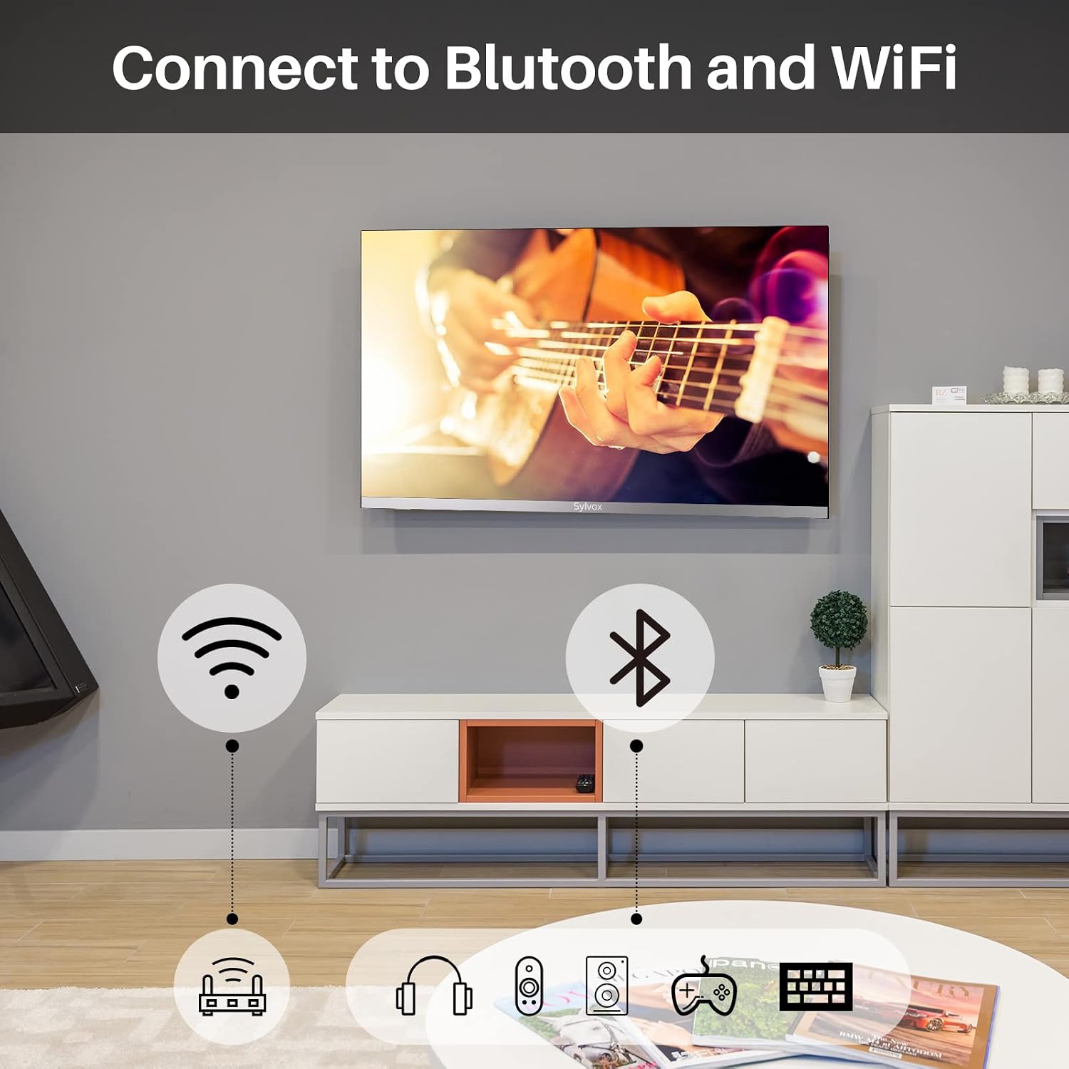 Thumbnail 6 de SYLVOX 32-inch 12V RV Smart TV with Built-in DVD Player (Google OS, 1080p FHD, WiFi & Bluetooth)