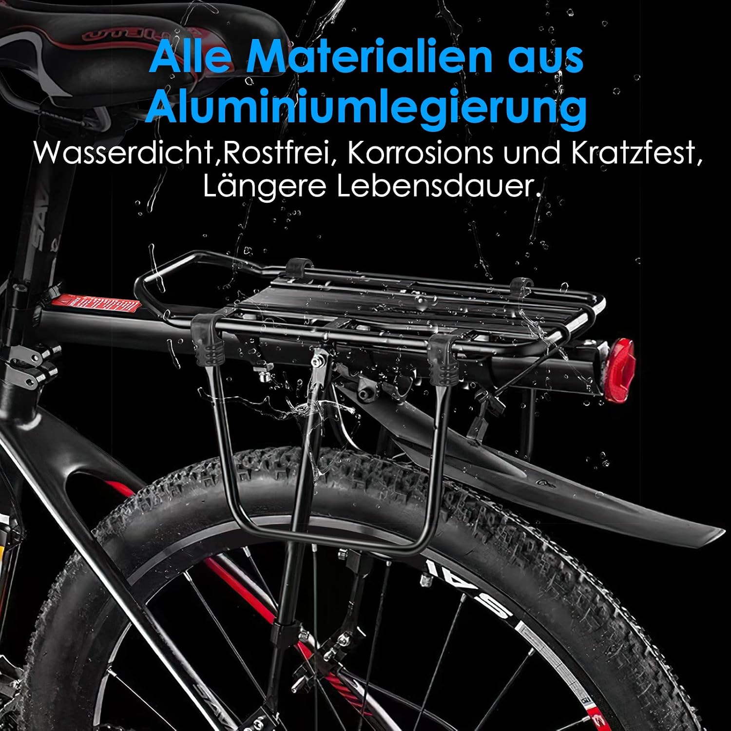 Thumbnail 4 de SPGOOD Fahrrad-Gepäckträger-Set (24–29 Zoll) aus Aluminiumlegierung mit Schnellverschluss