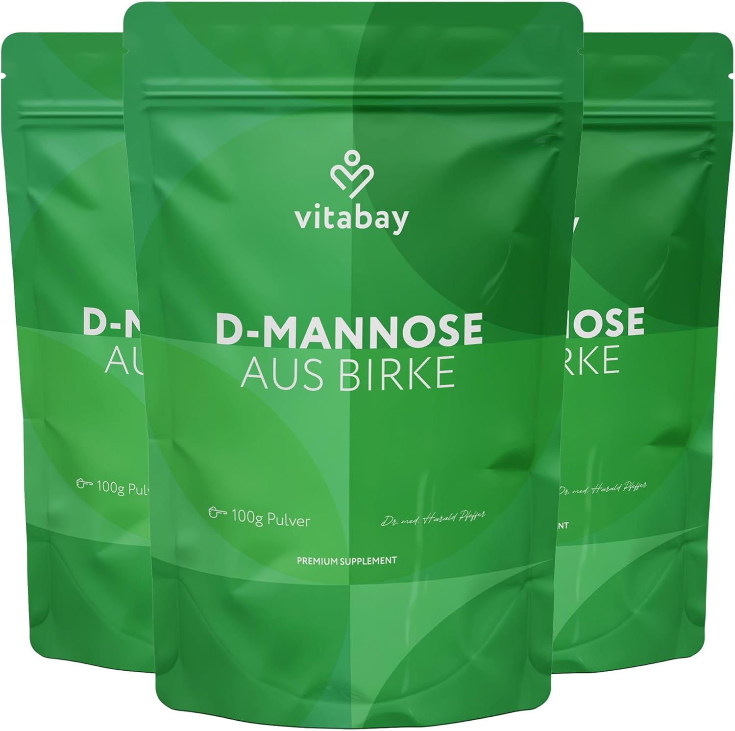 Detalle 2 de Vitabay D-Mannose Pulver aus Birke – 200 g vegan, laborgeprüft und frei von Zusatzstoffen