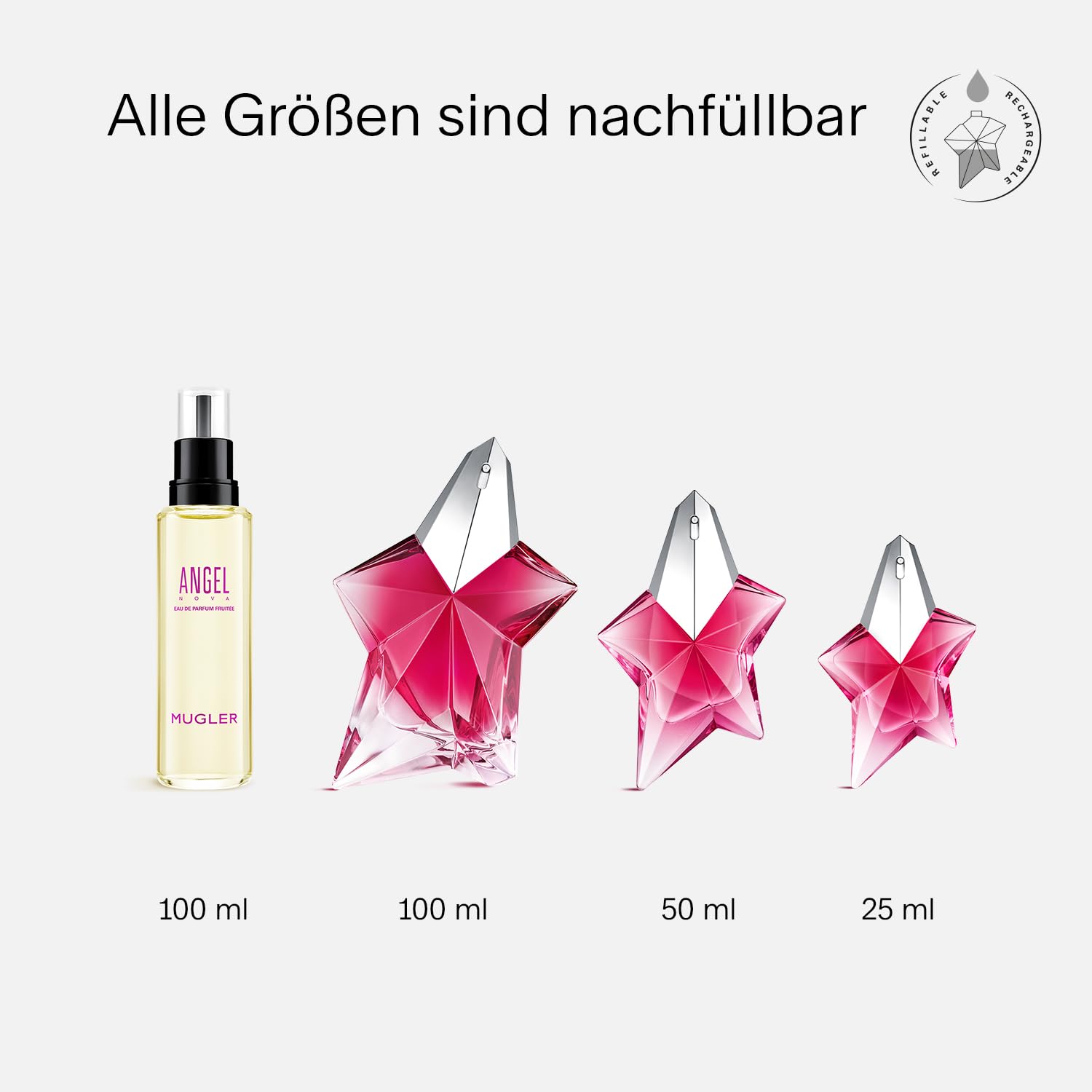Thumbnail 4 de MUGLER Angel Nova Eau de Parfum – Nachfüllbares Damenparfum mit fruchtig-blumigem Charakter
