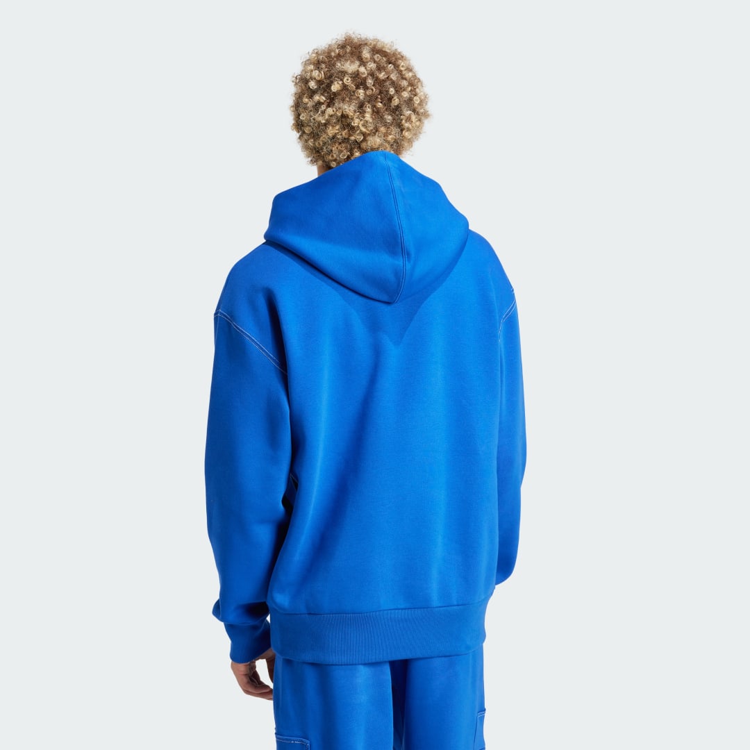 Detalle 2 de ALL SZN Fleece Graphic Hoodie de Adidas — comodidad urbana en azul
