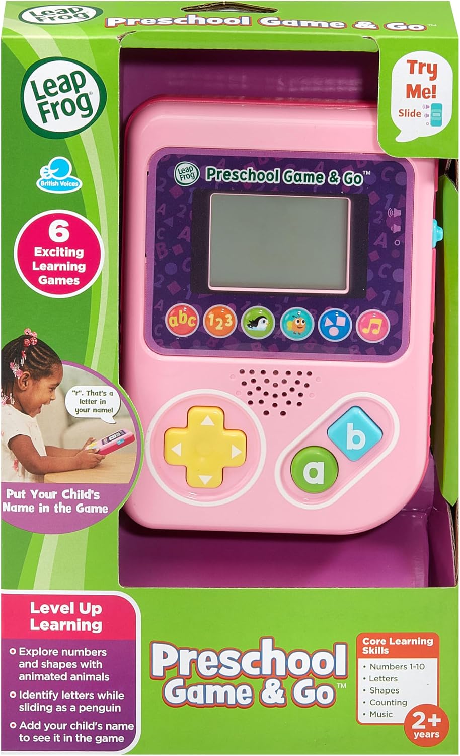 Thumbnail 2 de LeapFrog Preschool Game & Go Pink – interactive learning games for ages 2–4+
