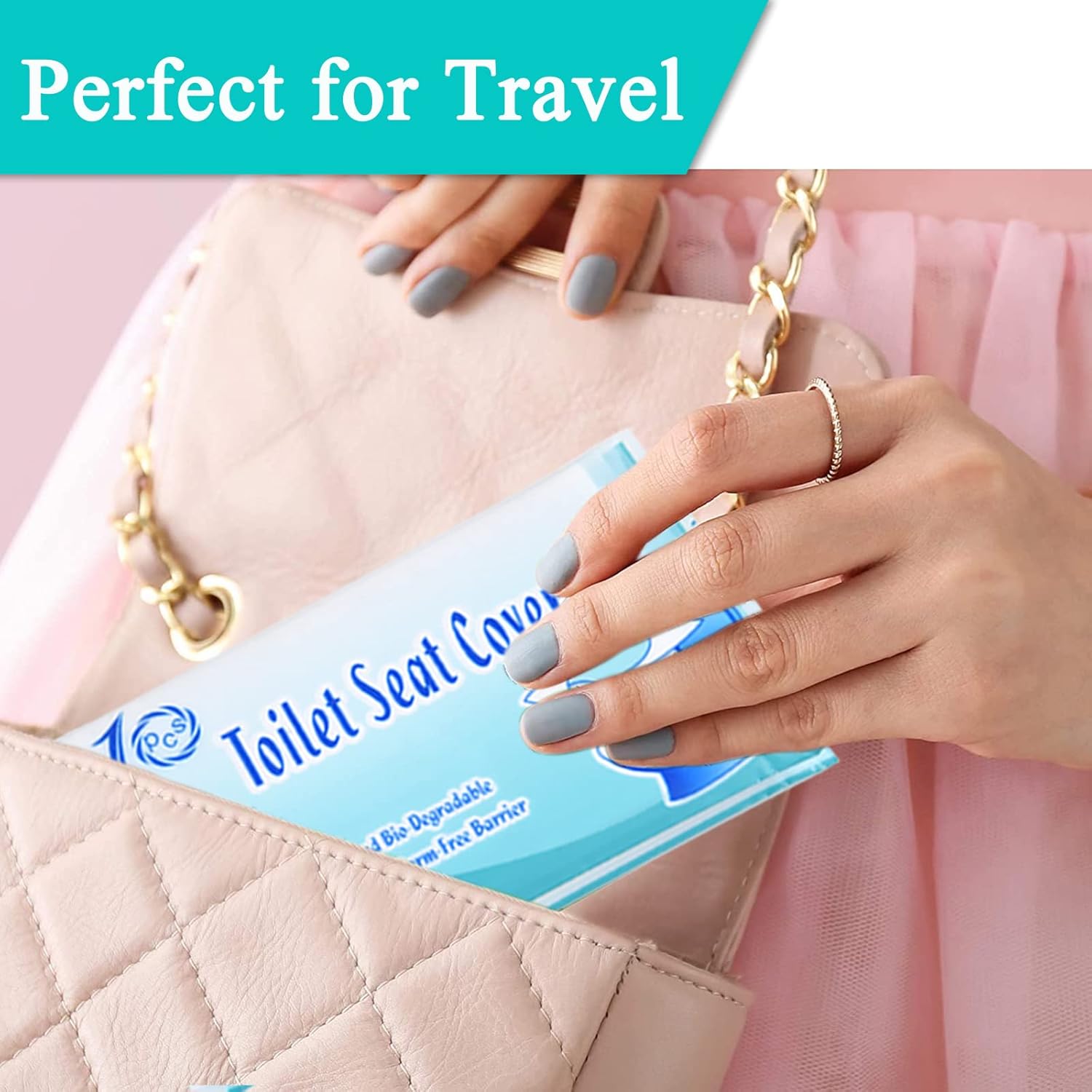 Thumbnail 6 de MAIYADUO 60PCS Disposable Toilet Seat Covers – Portable, Flushable Hygiene for Public Restrooms