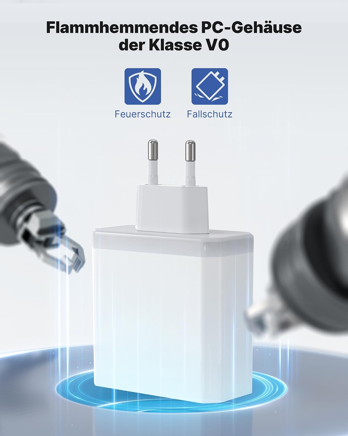 Detalle de USB Ladegerät 6-Ports 33W Schnellladegerät