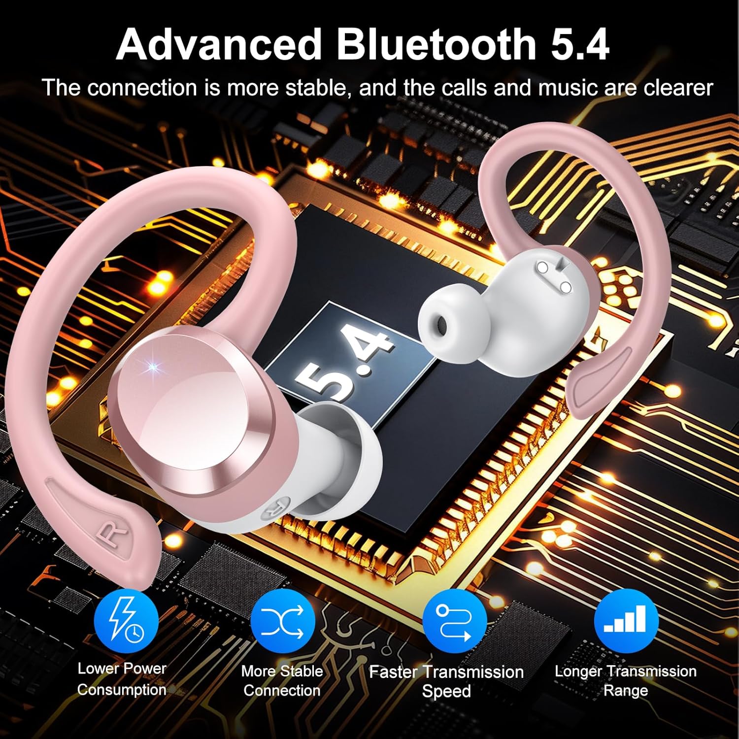 Thumbnail 2 de sprtoybat Q38 68 Stunden Bluetooth Kopfhörer