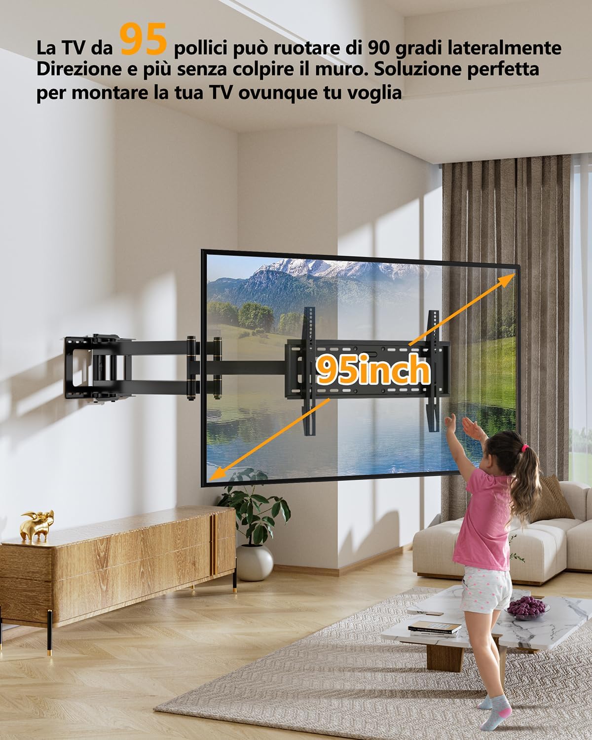 Thumbnail 5 de FORGING MOUNT Braccio Doppio TV 1090mm