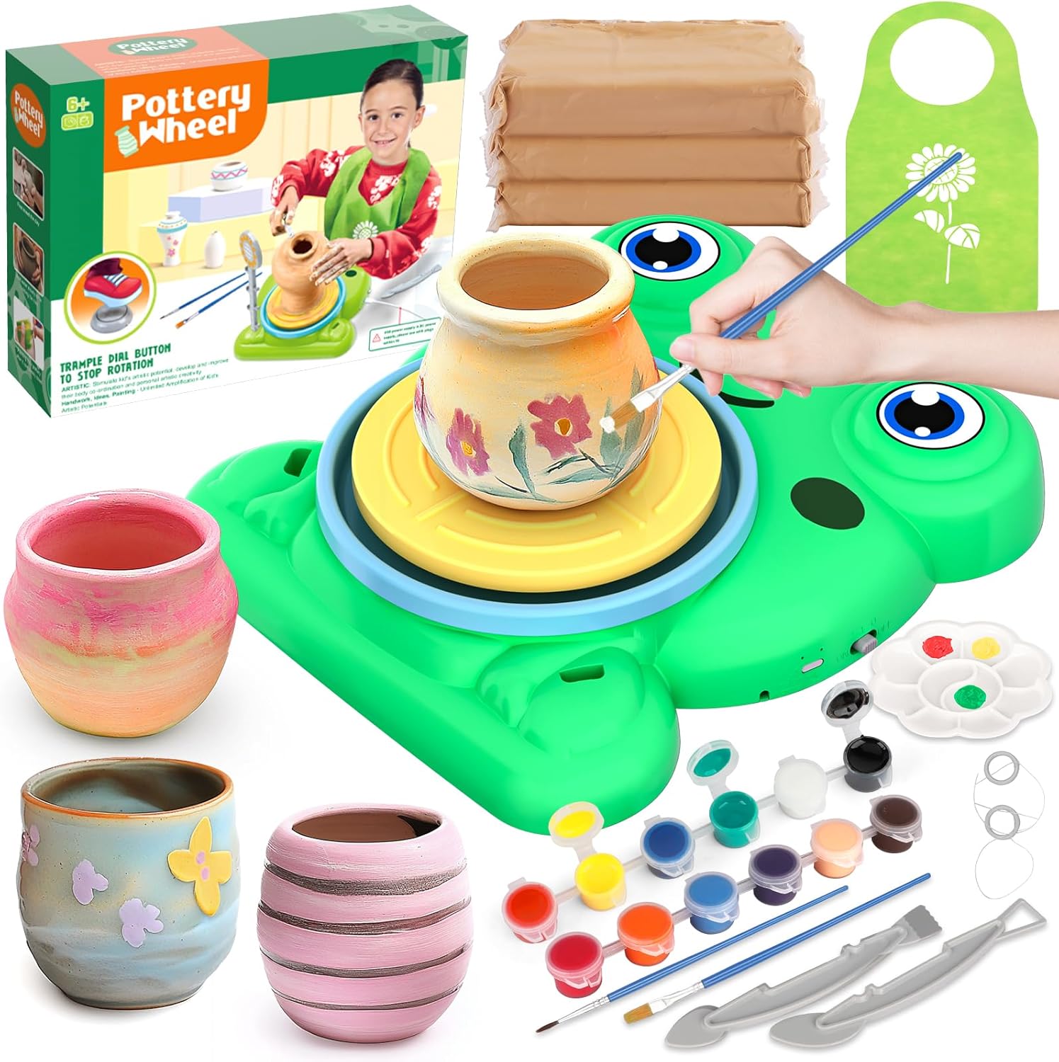 Detalle de Aujazyble Pottery Wheel for Kids 8-12 🎨