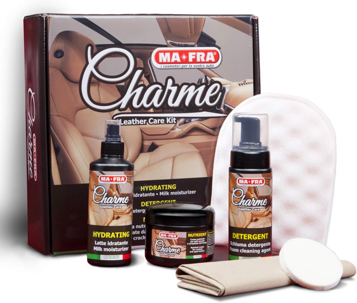 Detalle de Ma-Fra Charme Kit pulizia pelle auto