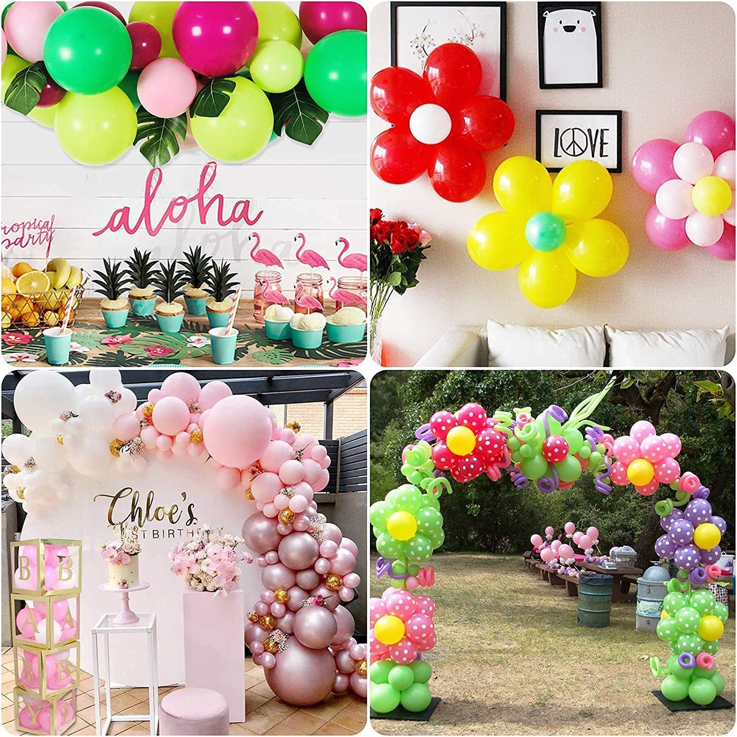 Thumbnail 6 de OWLKELA Ballon-Klebe-Punkte (12 Rollen, 1.200 Stück) als abziehbare Klebepunkte für Luftballons