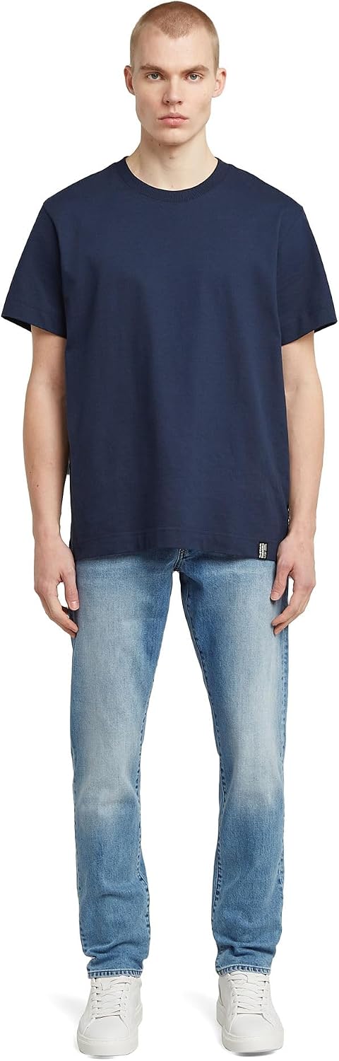 Detalle 2 de G-Star Herren Jeans 3301 Regular Tapered Jeans – Robuste Big-Taper Denim