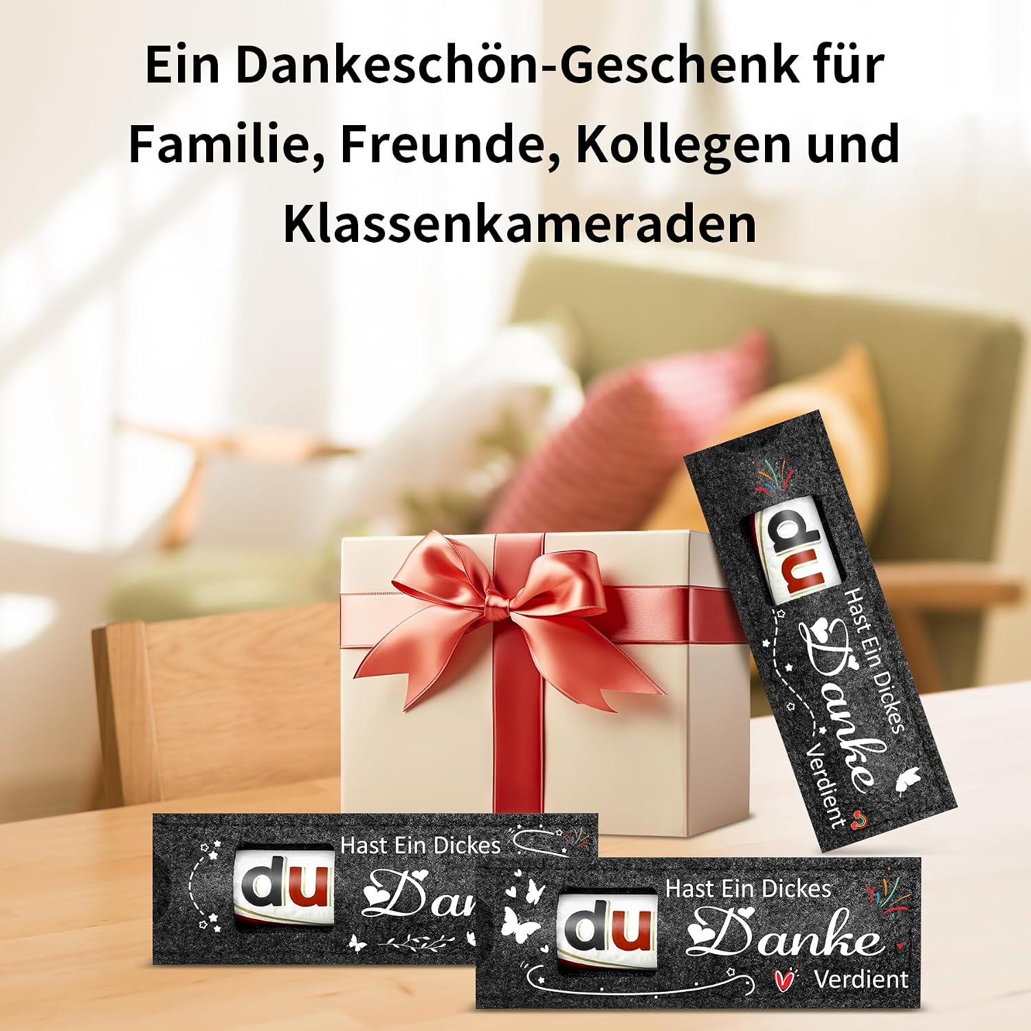 Thumbnail 2 de 12 Stück Dankeschön Geschenke Filz