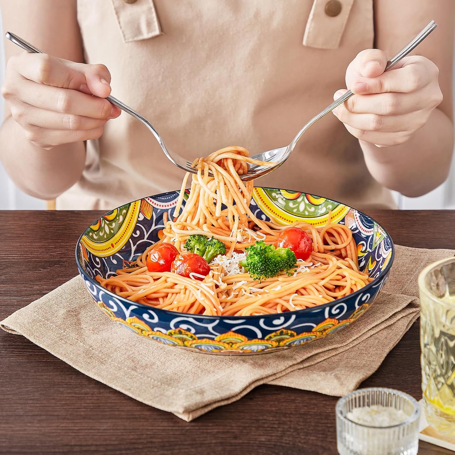 Detalle de vancasso SIMI pasta bowls set of 4