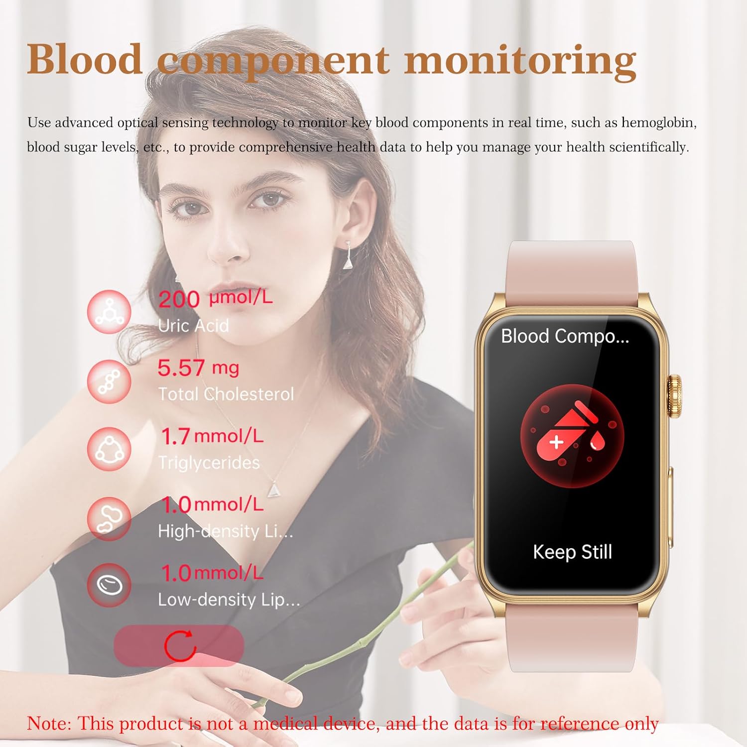 Thumbnail 2 de 2026 New Smartwatch for Women with ECG, BP, HR, Temperature & Sleep Monitor
