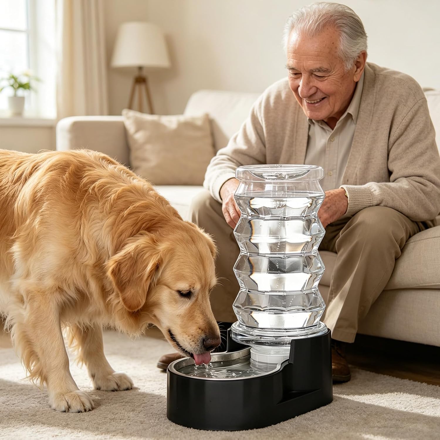 Thumbnail 5 de RIZZARI pet feeder 8L Gravity-Fed Dog Water Dispenser with Stainless Steel Bowl