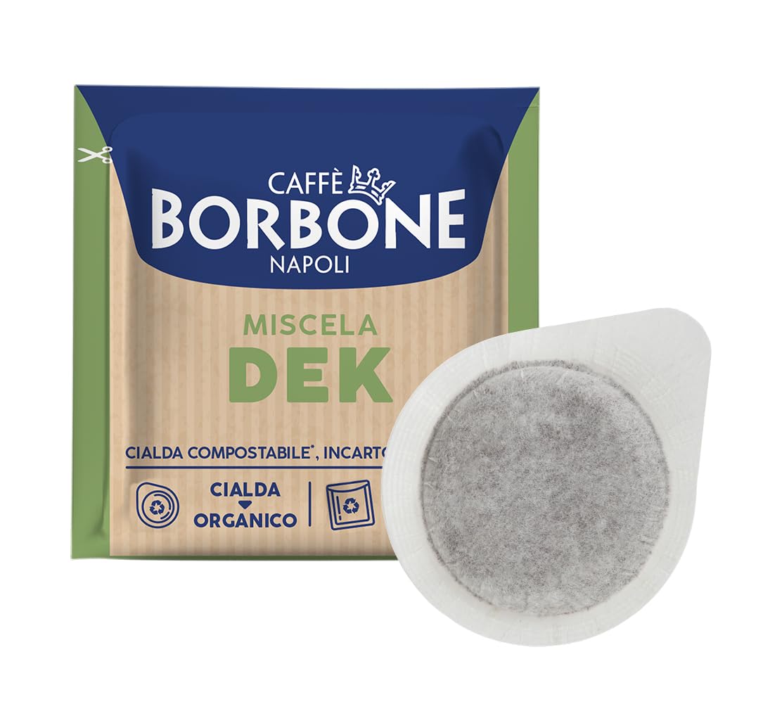 Detalle de Caffè Borbone Kompostierbare Kaffeepads Dekaffeinierte Mischung – 150 Pads, ESE 44 mm kompatibel