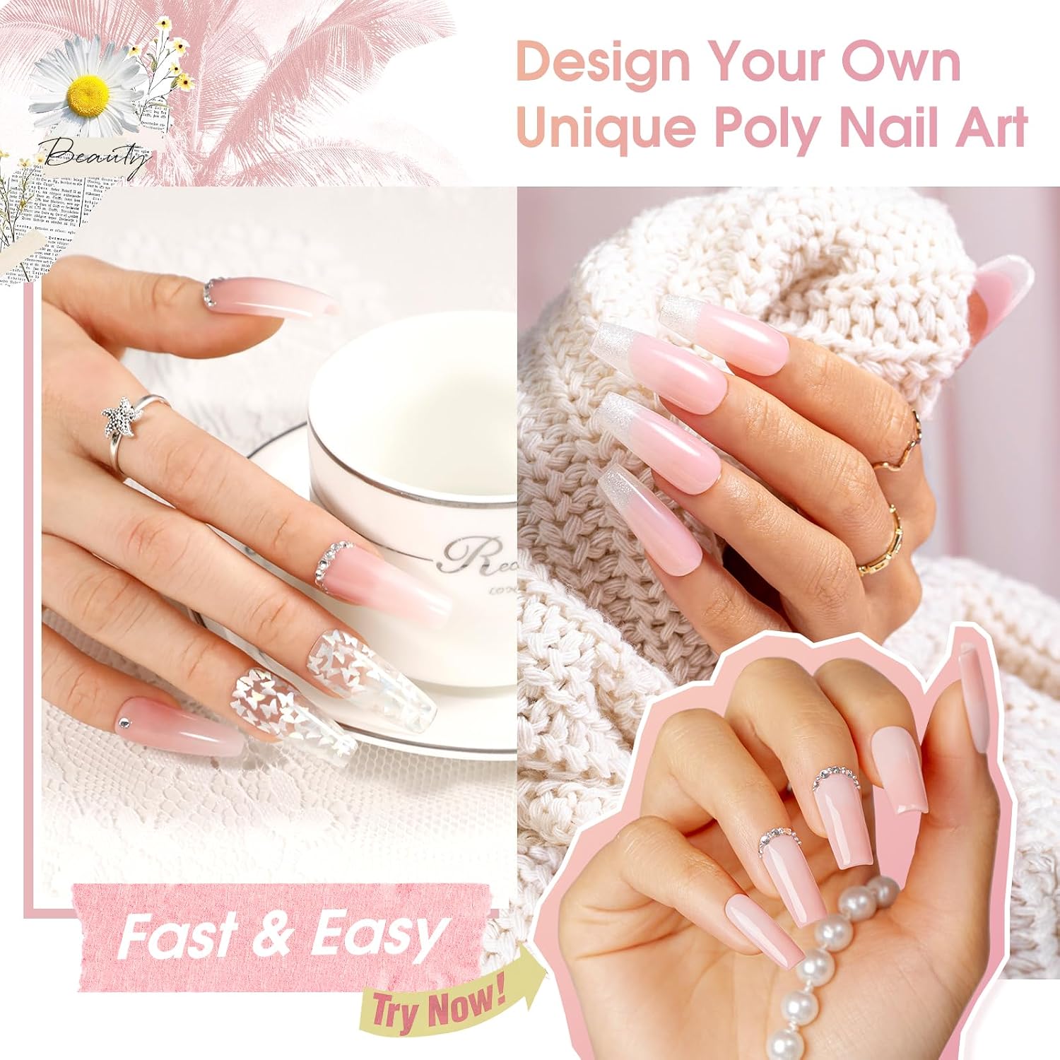 Detalle 1 de ROSALIND NRP-59 Soft Pink Poly Nail Gel Builder, 2 oz, UV/LED-Cured