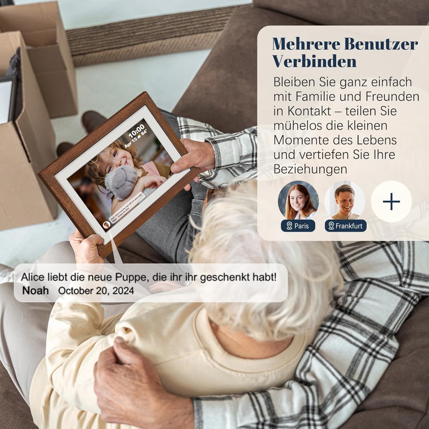 Thumbnail 5 de Frameo Digitaler Bilderrahmen 10,1" 32GB 🖼