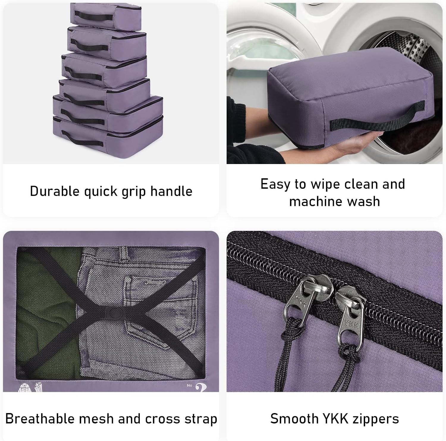 Thumbnail 4 de ECOHUB Maleta 7 Piezas Packing Cubes Ecológicos