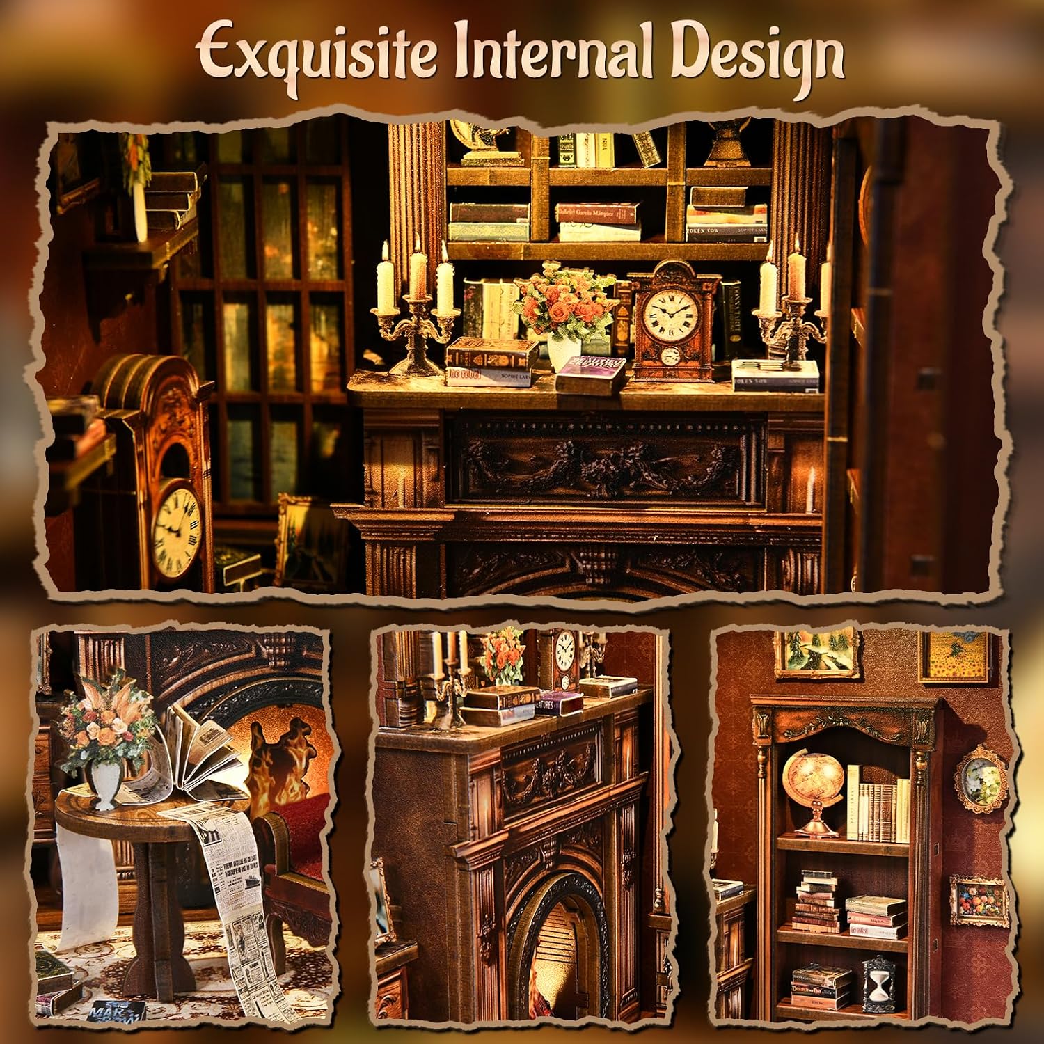 Thumbnail 4 de Book Nook Kit DIY 3D Puzzles